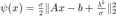 $\psi(x)=\frac{\sigma}{2}\|Ax-b+\frac{\lambda^k}{\sigma}\|_2^2$