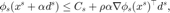 $$ \phi_s(x^s+\alpha d^s)\le C_s+\rho\alpha\nabla \phi_s(x^s)^\top d^s, $$