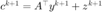 $c^{k+1}=A^\top y^{k+1} + z^{k+1}$