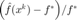 ${\left(\hat{f}(x^k)-f^*\right)}/{f^*}$