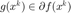 $g(x^k)\in\partial f(x^k)$