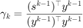 $\displaystyle\gamma_k=\frac{(s^{k-1})^\top y^{k-1}}{(y^{k-1})^\top y^{k-1}}$