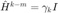 $\hat{H}^{k-m}=\gamma_k I$