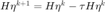 $H\eta^{k+1}=H\eta^k -\tau H\eta^k$