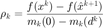 $$ \displaystyle\rho_k=\frac{f(x^k)-f(\hat{x}^{k+1})}{m_k(0)-m_k(d^k)} $$